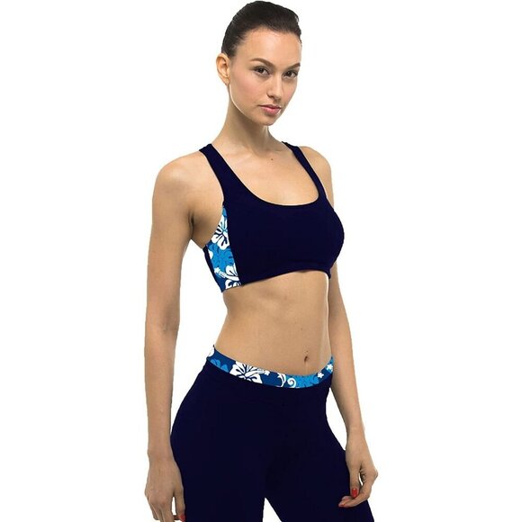 New Private Island Hawaii UPF 50+ Swim Tank Bra Women's Size Small‎ NWT Blue - Picture 12 of 12